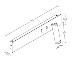 Malko Reading Wall Light White Matt LED 3000K - thumbnail 2