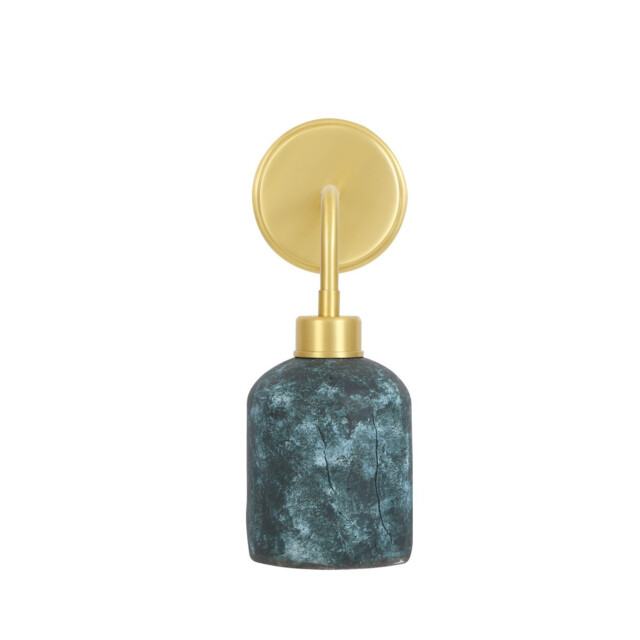 Osier Wall Light Blue Earth, Satin Brass - image 1