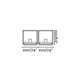 Nala 1 Light Outdoor Pedestal Light Dark Grey IP54, E27 - thumbnail 2