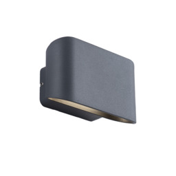 Zambelis Outdoor Up Down Wall Lamp Graphite LED 3000K IP54 11W