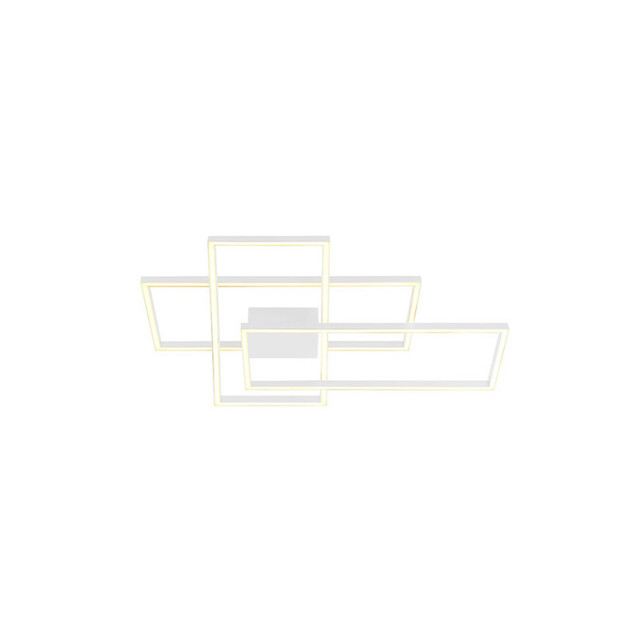 Kalo 90cm Integrated Led Semi Flush Ceiling Light Sandy White LED 3000K Dimmable - image 1