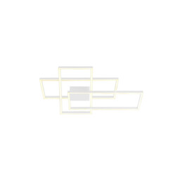 Kalo 90cm Integrated Led Semi Flush Ceiling Light Sandy White LED 3000K Dimmable