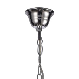 Floria Chandelier with Acrylic Sconce & Acrylic Droplets 6+3 Light E14 Polished Chrome - thumbnail 5