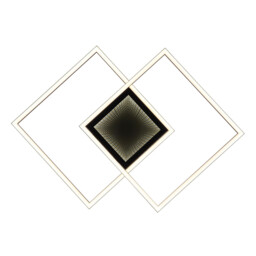 Saunders 43cm Integrated LED Semi Flush Ceiling Light Matt Black 2x LED Dimmable 2700-6500K Remote Control Timer - thumbnail 5