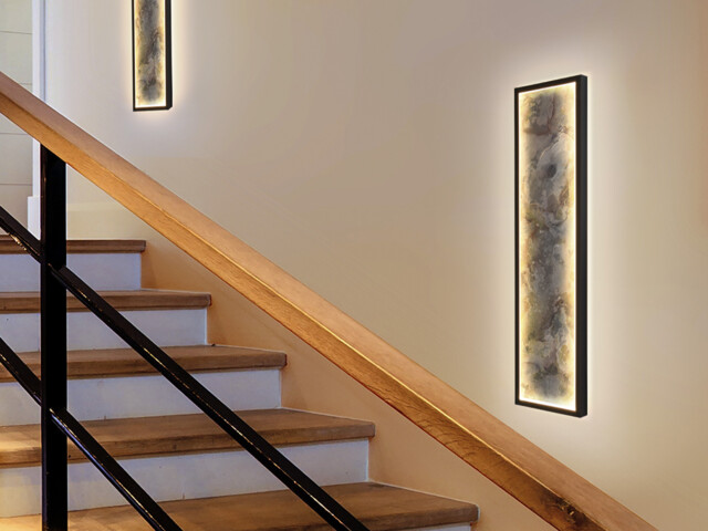 Stone 60cm Integrated LED Wall Lamp Black 3000-6000K - image 1