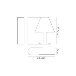 Book Table Lamp Left, 7W LED, 3000K, 420lm, White - thumbnail 5