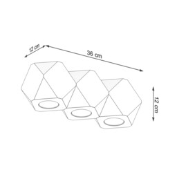 Woody Surface Mounted Downlight, Natural Wood, 3x GU10 - thumbnail 5