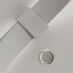 Nur Touch Dimmer Wall Lamp 10W LED 3000K, 850lm, Silver, Frosted Acrylic, Polished Chrome - thumbnail 5