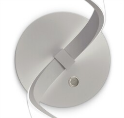 Nur Touch Dimmer Wall Lamp 10W LED 3000K, 850lm, Silver, Frosted Acrylic, Polished Chrome - thumbnail 3