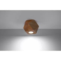 Woody Surface Mounted Downlight, Natural Wood, 1x GU10 - thumbnail 3