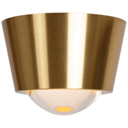 Rigon Flush ceiling light Ø9cm LED 3000K - Matt Gold, Brass - thumbnail 3
