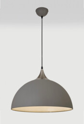 Jay 50cm Large Pendant, 1 x E27, Sand Grey, Satin Nickel - thumbnail 3