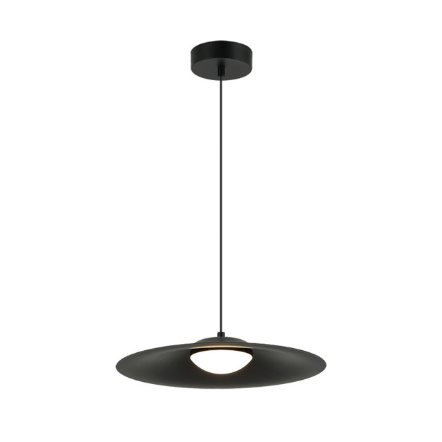 Arthea Dome Pendant Ceiling Light Black Matt LED 3000K - image 1