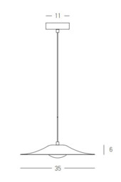 Arthea Dome Pendant Ceiling Light Black Matt LED 3000K - thumbnail 5