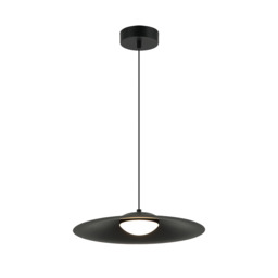 Arthea Dome Pendant Ceiling Light Black Matt LED 3000K - thumbnail 1