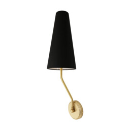 Rhyl Wall Light, Satin Brass