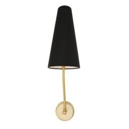 Rhyl Wall Light, Satin Brass - thumbnail 2