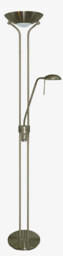 Mother and Child Floor Lamp Antique Brass with Dimmer, G9