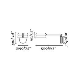 Loop LED Indoor Wall Lamp Black, Wood - thumbnail 3
