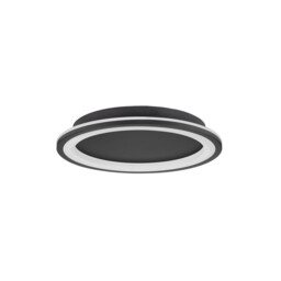 Oggy Integrated LED Semi Flush Light Sandy Black Aluminium LED 30W 230V 2223Lm 3000K - thumbnail 2