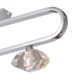 Alfa Ceiling Linear Bar 3 Light G9, Polished Chrome - thumbnail 5