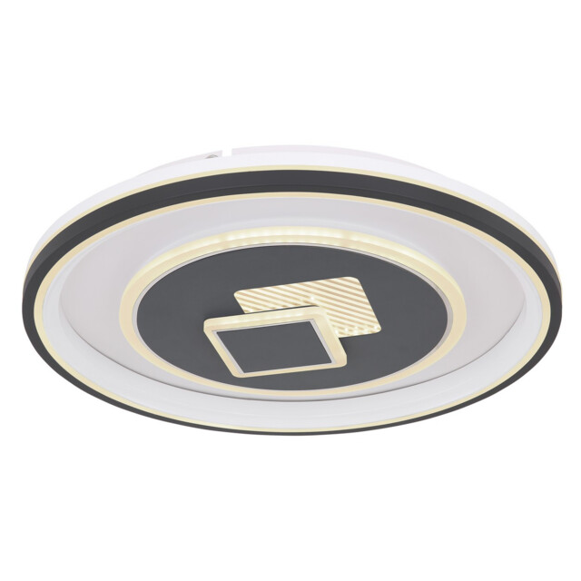 Sundi Integrated LED Semi Flush Ceiling Light White LED Dimmable 2700-6000K Remote Control - image 1