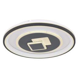 Sundi Integrated LED Semi Flush Ceiling Light White LED Dimmable 2700-6000K Remote Control - thumbnail 1