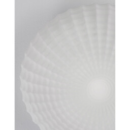 Clam 2 Light Bathroom Ceiling Light White Glass White Metal LED E27 IP44 - thumbnail 5