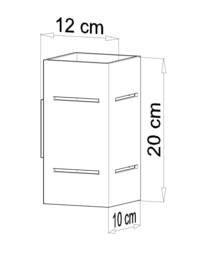 Blocco 1 Light Flush Wall Light Grey, G9 - thumbnail 3