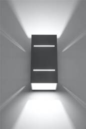 Blocco 1 Light Flush Wall Light Grey, G9 - thumbnail 2