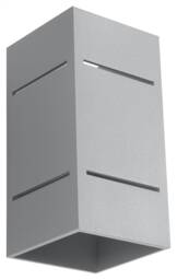 Blocco 1 Light Flush Wall Light Grey, G9 - thumbnail 1