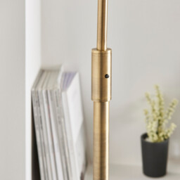 Otto Complete Floor Lamp Matt Antique Brass Plate, Opal Glass - thumbnail 5