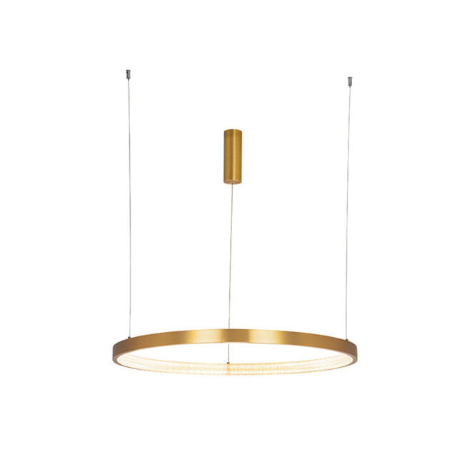 Latsia 80cm Pendant Ceiling Light Antique Gold Brass LED 3000K Dimmable 53W - image 1