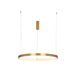 Latsia 80cm Pendant Ceiling Light Antique Gold Brass LED 3000K Dimmable 53W