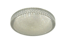Integrated LED 1 Light Decorative Flush Ceiling Light White - thumbnail 1