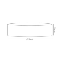 Jerusalem Round, 600 x 150mm Shade, Gold, Black - thumbnail 2