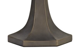 Worcester 2 Light Octagonal Table Lamp E27 With 40cm Tiffany Shade, Grey, Crystal, Aged Antique Brass - thumbnail 3