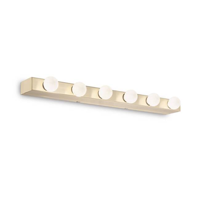 Prive' 6 Light Wall Light Brass