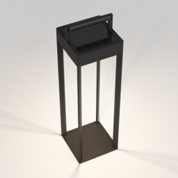 Kuro 450 Outdoor LED Portable Box Light Textured Black Touch Dimmer - thumbnail 5