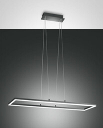 Bard LED Integrated Pendant Ceiling Light Light Anthracite Glass
