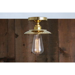 Reznor Flush Ceiling Fitting, Polished Brass
