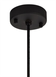 Germantown Ceiling Pendant, 1 Light E27, IP65, Matt Black, Antique Brass - thumbnail 5