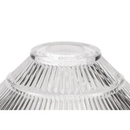 Dresden 2 Light Semi Flush Ceiling Lamp E27 With Cone 30cm Glass Shade Matt Black, Clear - thumbnail 5