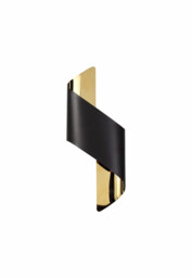Stanford Wall Lamp Small, 1 x 8W LED, 3000K, 640lm,Sand Black, Gold, 3yrs Warranty - thumbnail 5