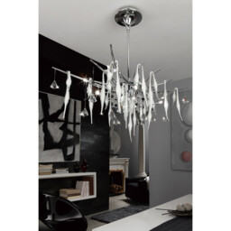 Cygnet Wall Lamp 3 Light G4 Polished Chrome/Black Glass/Crystal, NOT LED/CFL Compatible - thumbnail 3