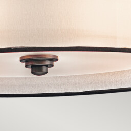 Lacey 4 Light  Large Round Ceiling Pendant Mission Bronze, E27 - thumbnail 5