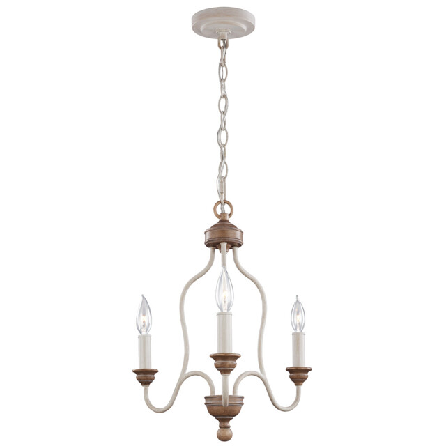 Hartsville Chandelier 3 Light Beachwood Finish, E14 - image 1
