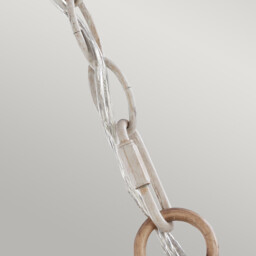 Hartsville Chandelier 3 Light Beachwood Finish, E14 - thumbnail 3