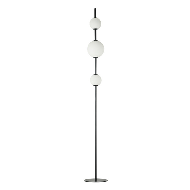 Tetovo Glass Floor Lamp Black Matt LED 3000K - image 1
