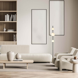 Tetovo Glass Floor Lamp Black Matt LED 3000K - thumbnail 3